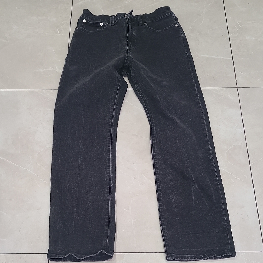 Madewell  Straight Charcoal Jeans